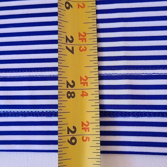 Columbia Golf Mens Blue and White Stripe Golf Polo Shirt Size Large - Picture 10 of 12